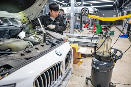 BMW 5GT 엔진오일 & 연료필터 교환 / 분당 모드개러지 / 성남 분당, 서현, 판교,