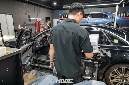 아우디 A8L 파워스티어링 점검 차량이 오래되면 뜨는 경고등? 분당 모드개러지 / 성남 분당, 서현, 판교,