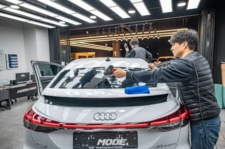 아우디 Q4 E-TRON 신차패키지 ! 글라스틴트 썬팅으로 깔끔하게 분당 모드개러지 / 성남 분당, 서현, 판교,