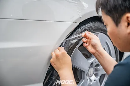 벤츠 E350 카브리올레 PPF와 휠 얼라인먼트를 한 장소에서 동시에?? / 성남 분당, 서현, 판교,