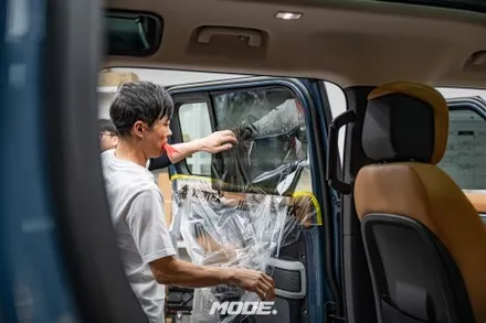 랜드로버 디펜더 신차패키지 작업과정! 기온쿼츠 가죽코팅으로 깔끔한 마무리!! 분당 모드개러지 / 성남 분당, 서현, 판교,