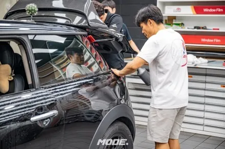 미니쿠퍼 D 전체랩핑 작업과정! 몰라보게 달라졌네?! 분당 모드개러지 / 성남 분당, 서현, 판교,