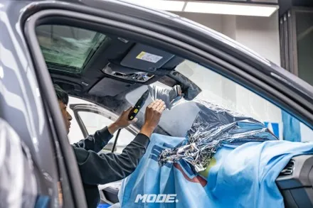 BMW 118d 썬팅 제거 및 재 시공 후퍼옵틱 필름으로 완벽하게 분당 모드개러지 / 성남 분당, 서현, 판교,