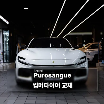 페라리 푸로산게 썸머타이어 교체 / 성남시 분당구 서현동