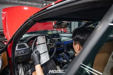 BMW 430i 컨버터블 메인터넌스 휠 얼라인먼트 작업기! 분당 모드개러지 / 성남 분당, 서현, 판교,