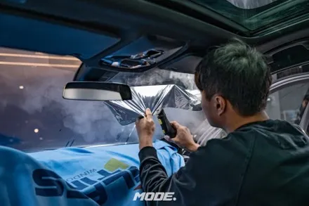 BMW 118d 썬팅 제거 및 재 시공 후퍼옵틱 필름으로 완벽하게 분당 모드개러지 / 성남 분당, 서현, 판교,