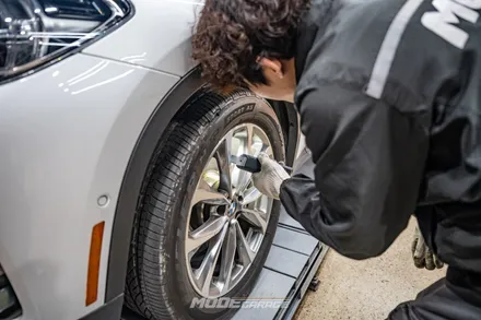 BMW X3 모빌 엔진오일 & 오일필터 교환 / 분당 모드개러지 / 성남 분당, 서현, 판교,