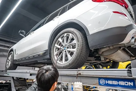 BMW X3 모빌 엔진오일 & 오일필터 교환 / 분당 모드개러지 / 성남 분당, 서현, 판교,