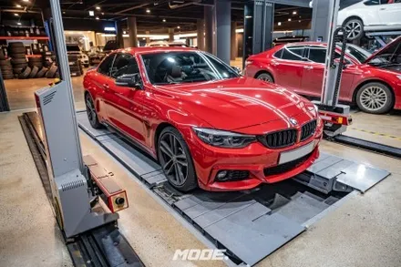 BMW 430i 컨버터블 메인터넌스 휠 얼라인먼트 작업기! 분당 모드개러지 / 성남 분당, 서현, 판교,