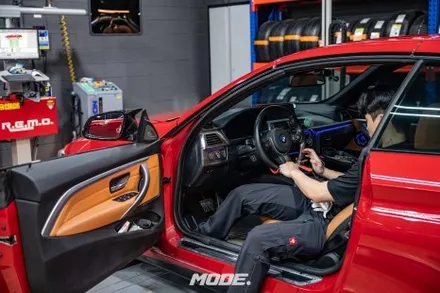 BMW 430i 컨버터블 메인터넌스 휠 얼라인먼트 작업기! 분당 모드개러지 / 성남 분당, 서현, 판교,