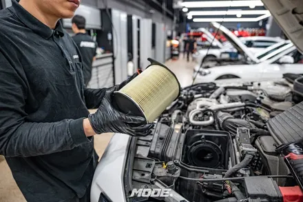 분당 엔진오일 교환 / 벤츠 GLA 45 AMG / 모드개러지 / 성남 분당, 서현, 판교,