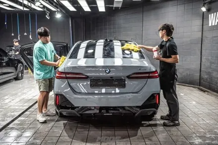 분당 신차패키지 틴팅 유리막 코팅을 한번에 BMW 520i / 성남시 분당구 서현동