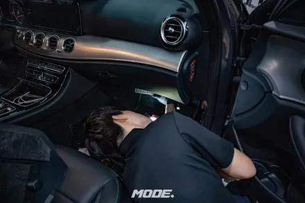 벤츠 E300 브레이크 오일 교환! (feat. TRW DOT 4)  분당 모드개러지 / 성남 분당, 서현, 판교,