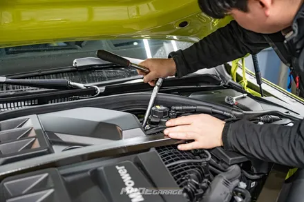 BMW G83 M4 컴페티션 컨버터블 메인터넌스 & 윈터타이어 교체 / 분당 모드개러지 / 성남 분당, 서현, 판교,