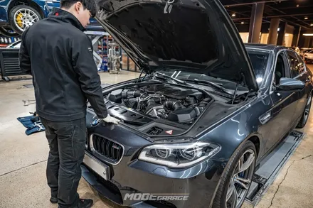 BMW F10 M5 엔진오일 & 오일필터 교환 / 분당 모드개러지 / 성남 분당, 서현, 판교,