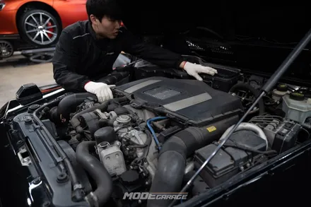 벤츠 지바겐 G500 카브리올레 엔진오일 & 미션오일 교환 / 분당 모드개러지 / 성남 분당, 서현, 판교,