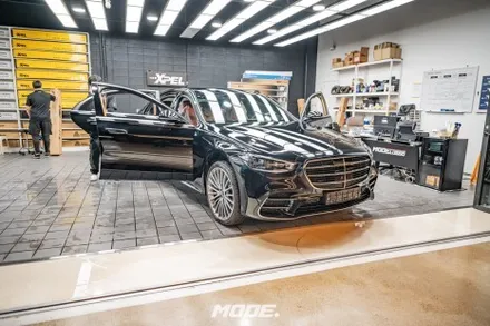 벤츠 S500 신차패키지 썬팅부터 유리막코팅까지 한번에!! 분당 모드개러지 / 성남 분당, 서현, 판교,