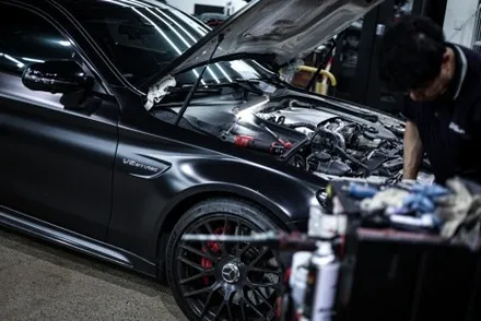 [분당 모드개러지] 벤츠 C63 AMG 점화플러그 및 코일 교환 / 성남시 분당구 서현동