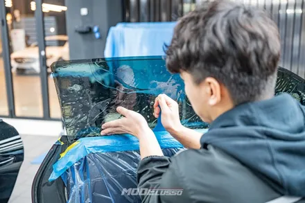 쉐보레 카마로 ZL1 썬팅 재시공 & 디테일링 세차 / 분당 모드개러지 / 성남 분당, 서현, 판교,