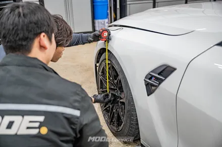BMW G82 M4 KW V4 서스펜션 교체 & 휠 얼라인먼트 / 분당 모드개러지 / 성남 분당, 서현, 판교,