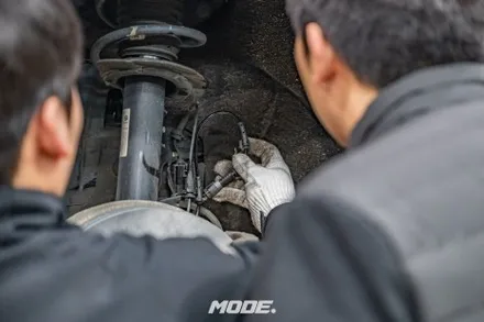 BMW 320d 브레이크 디스크 패드 교체! 분당 모드개러지 / 성남 분당, 서현, 판교,