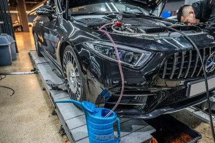 분당 엔진 오일 냉각수 교환 벤츠 CLS 300d 메인터넌스 / 성남 분당, 서현, 판교,