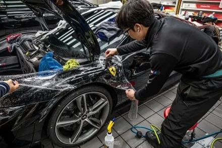 분당 PPF 페라리 296 GTS 스크래치? 처음부터 막는 게 답입니다 / 성남시 분당구 서현동
