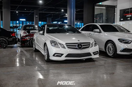 벤츠 E350 카브리올레 PPF와 휠 얼라인먼트를 한 장소에서 동시에?? / 성남 분당, 서현, 판교,