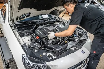 분당 디퍼런셜 오일 교환 벤츠 AMG SLK 55 / 성남시 분당구 서현동