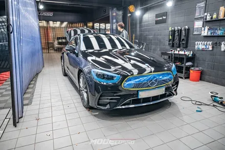 벤츠 E450 AMG 쿠페 하버캠프 세라믹본드 썬팅 재시공 X 정밀광택 작업 / 분당 모드개러지 / 성남 분당, 서현, 판교,
