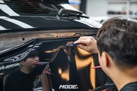 포르쉐 카이엔 터보 3M 전체랩핑 작업기! 카이엔 감쪽같이 변신시키기 분당 모드개러지 / 성남 분당, 서현, 판교,