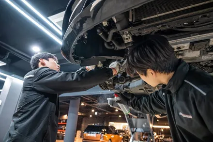 벤츠 CLS 400d 로어암, 텐션스트럿 & 엔진오일 교환 / 분당 모드개러지 / 성남 분당, 서현, 판교,