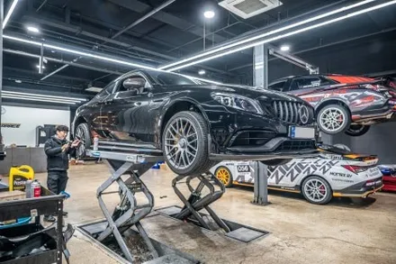 분당 브레이크 디스크 교환 벤츠 AMG C63S 쿠페 / 성남시 분당구 서현동