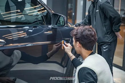 테슬라 모델 X 하버캠프 세라믹본드 썬팅 & 유리막코팅 / 분당 모드개러지 / 성남 분당, 서현, 판교,