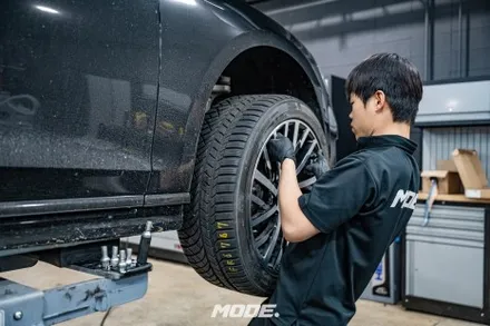 아우디 A8L 엔진오일 윈터타이어 교환 겨울맞이 메인터넌스는 분당 모드개러지 / 성남 분당, 서현, 판교,