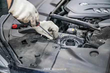BMW 740Li 냉각수보조탱크 & 호스 교체 / 분당 모드개러지 / 성남 분당, 서현, 판교,