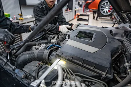 벤츠 지바겐 G500 카브리올레 엔진오일 & 미션오일 교환 / 분당 모드개러지 / 성남 분당, 서현, 판교,