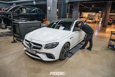 분당 브레이크 패드 교환 / 벤츠 E63 AMG / 모드개러지 / 성남 분당, 서현, 판교,