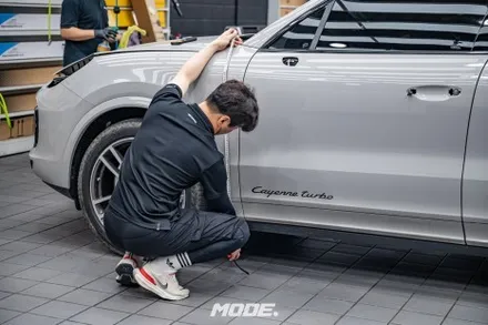 포르쉐 카이엔 터보 3M 전체랩핑 작업기! 카이엔 감쪽같이 변신시키기 분당 모드개러지 / 성남 분당, 서현, 판교,
