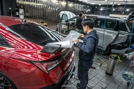 분당 PPF 크롬딜리트 현대 아반떼 N 스포일러 보호부터 크롬 딜리트까지! / 성남시 분당구 서현동