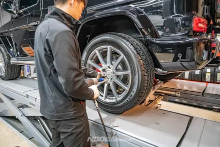 벤츠 지바겐 G63 AMG 만소리 휠 교체 / H&R허브스페이스 장착 / 분당 모드개러지 / 성남 분당, 서현, 판교,