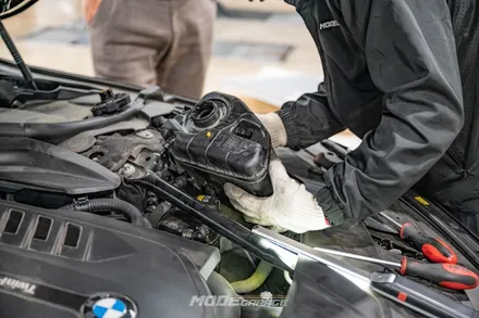 BMW 740Li 냉각수보조탱크 & 호스 교체 / 분당 모드개러지 / 성남 분당, 서현, 판교,