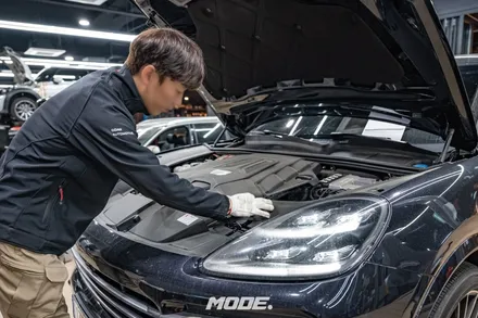 분당 엔진오일 교환 / 포르쉐 카이엔 / 모빌1 엔진오일 / 모드개러지 / 성남 분당, 서현, 판교,