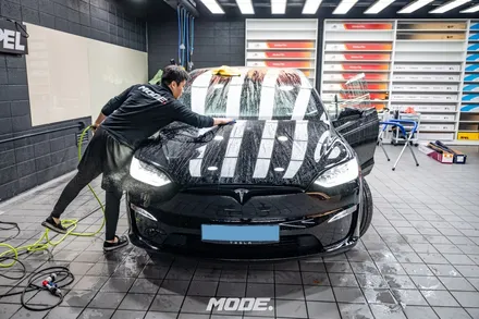 테슬라 모델X 플래드 블랙 PPF 작업기! 컬러PPF 들어보셨나요? / 성남 분당, 서현, 판교,