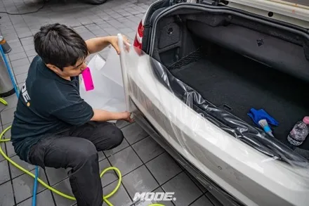 벤츠 E350 카브리올레 PPF와 휠 얼라인먼트를 한 장소에서 동시에?? / 성남 분당, 서현, 판교,