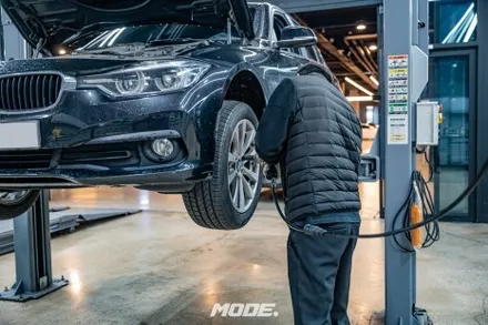 BMW 320d 브레이크 디스크 패드 교체! 분당 모드개러지 / 성남 분당, 서현, 판교,