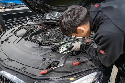 BMW 740Li 냉각수보조탱크 & 호스 교체 / 분당 모드개러지 / 성남 분당, 서현, 판교,
