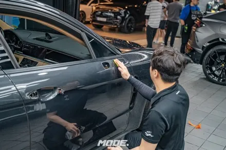 포르쉐 파나메라4 전체랩핑 작업기! 내가 알던 차가 아닌데?! 분당 모드개러지 / 성남 분당, 서현, 판교,