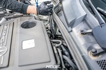 분당 엔진오일 교환 / 벤츠 GLA 45 AMG / 모드개러지 / 성남 분당, 서현, 판교,