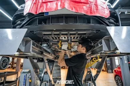 벤츠 AMG E53 미션오일 교환 작업과정! 메인터넌스의 정석 분당 모드개러지 / 성남 분당, 서현, 판교,